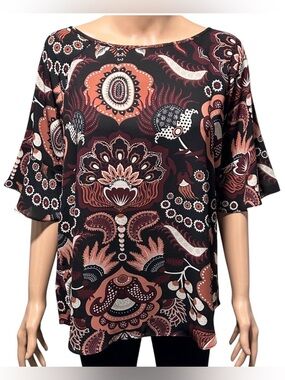 LOFT Multicolor Patterned Blouse